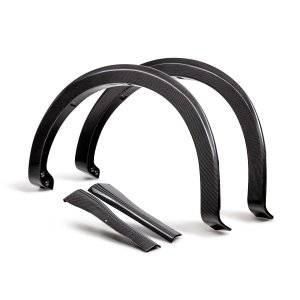 Ford F-150 Fender Flares - Carbon Fiber - Rear - Type-AO - '21-'24